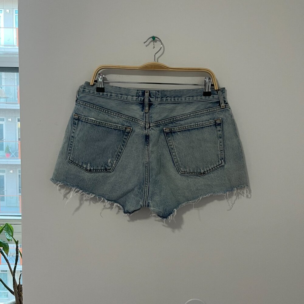 Agolde '90s Cutoff Denim Shorts Size 31 - Picture 4 of 6